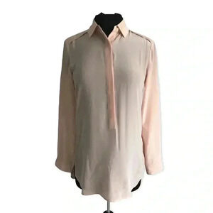 Banana Republic Silk Popover Blouse Size XS